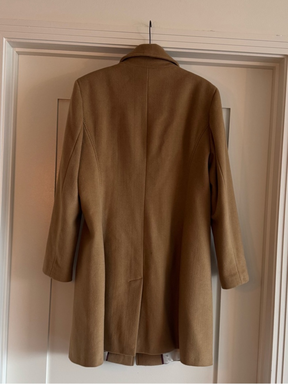 Calvin Klein Women's Camel Single-Breasted Pea Coat - Picture 3 of 3
